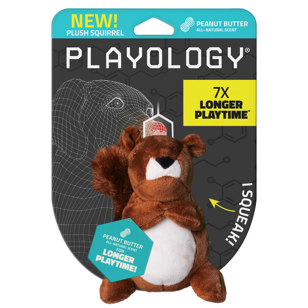 Playology Plush squirrel - peanut butter - small