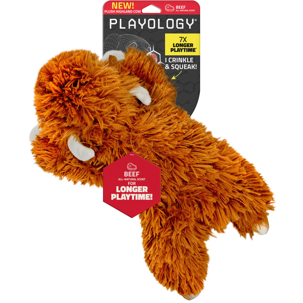 Playology Plush highland cow - beef - large