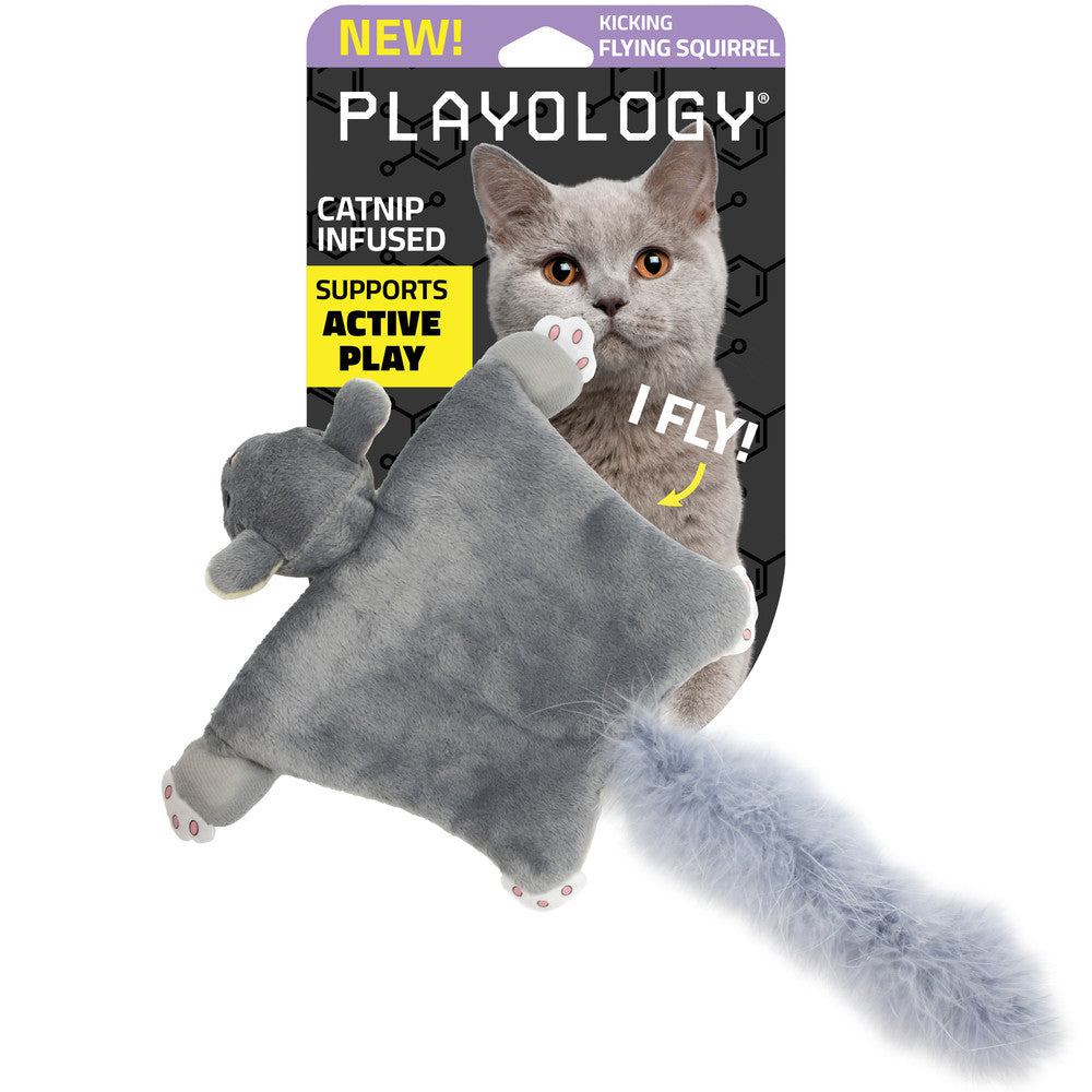 Playology Flying Squirrel Cat Toy
