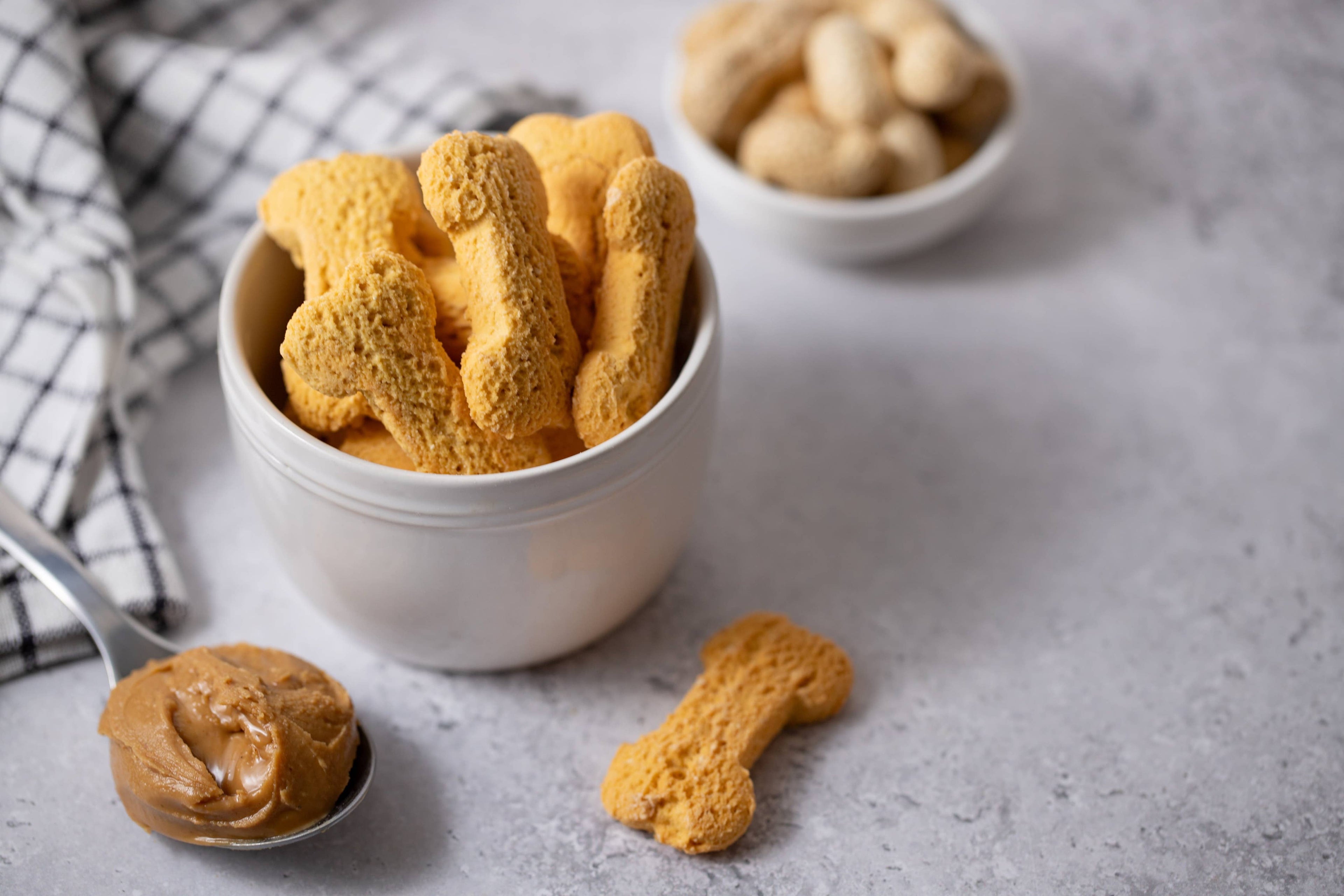 Peanut Butter Bones - Nutritionist Approved Dog Treats: Pouch (Single) - Home Compostable