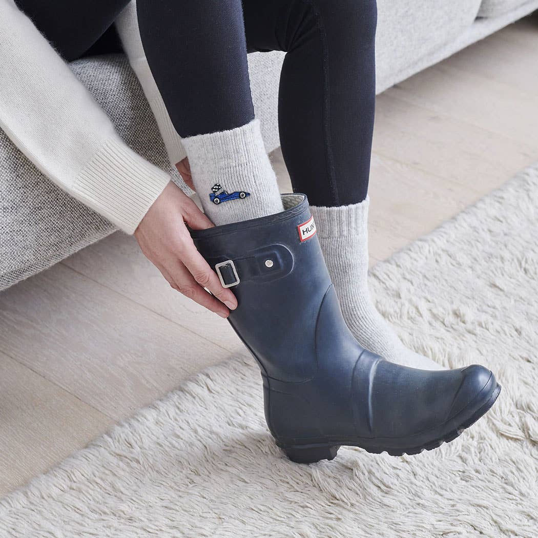 Formula One Sports Lover wool socks: Blue