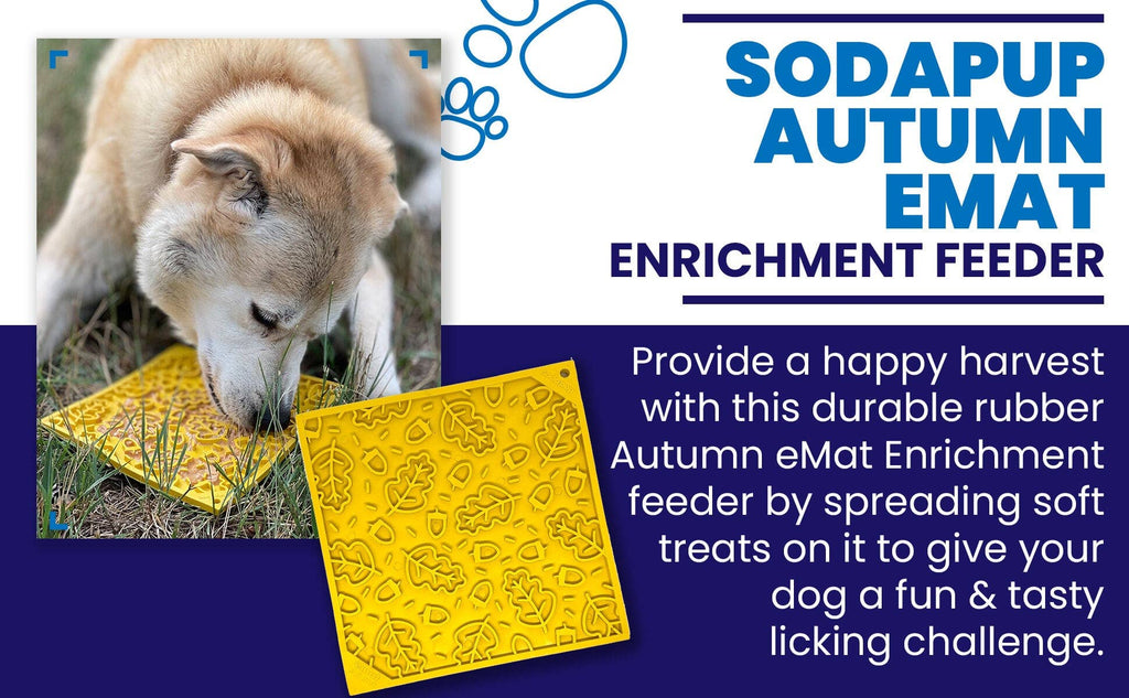 Autumn Design eMat Enrichment Lick Mat: Autumn emat lick mat