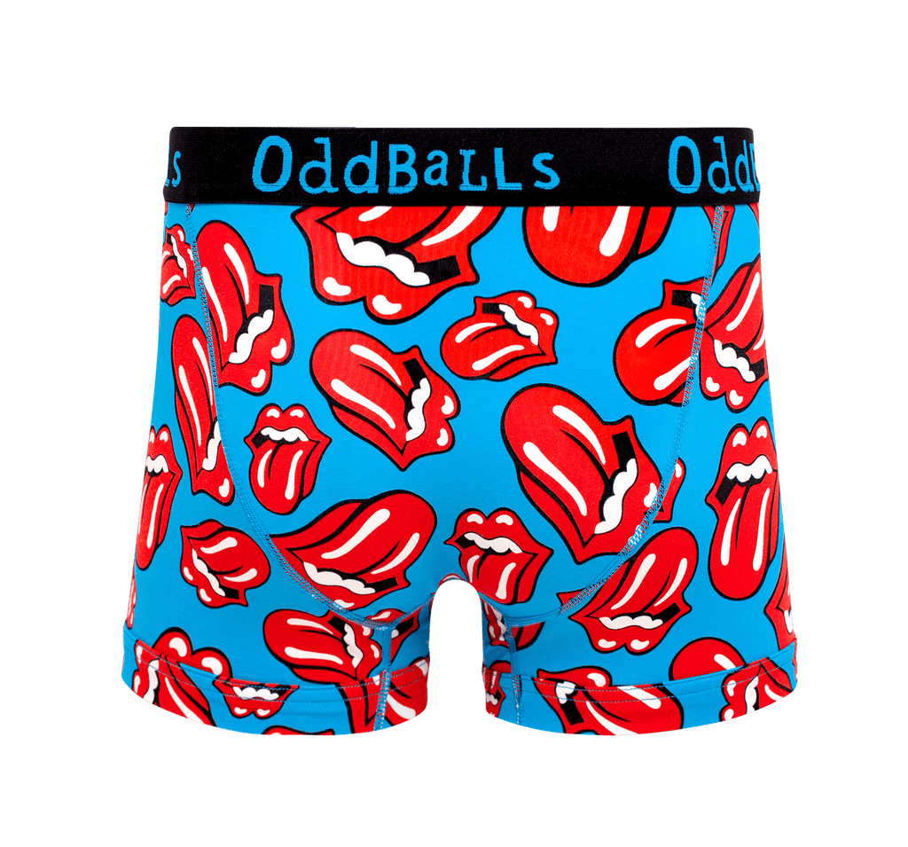 The Rolling Stones - Red - Mens Cotton Boxer Shorts: Medium