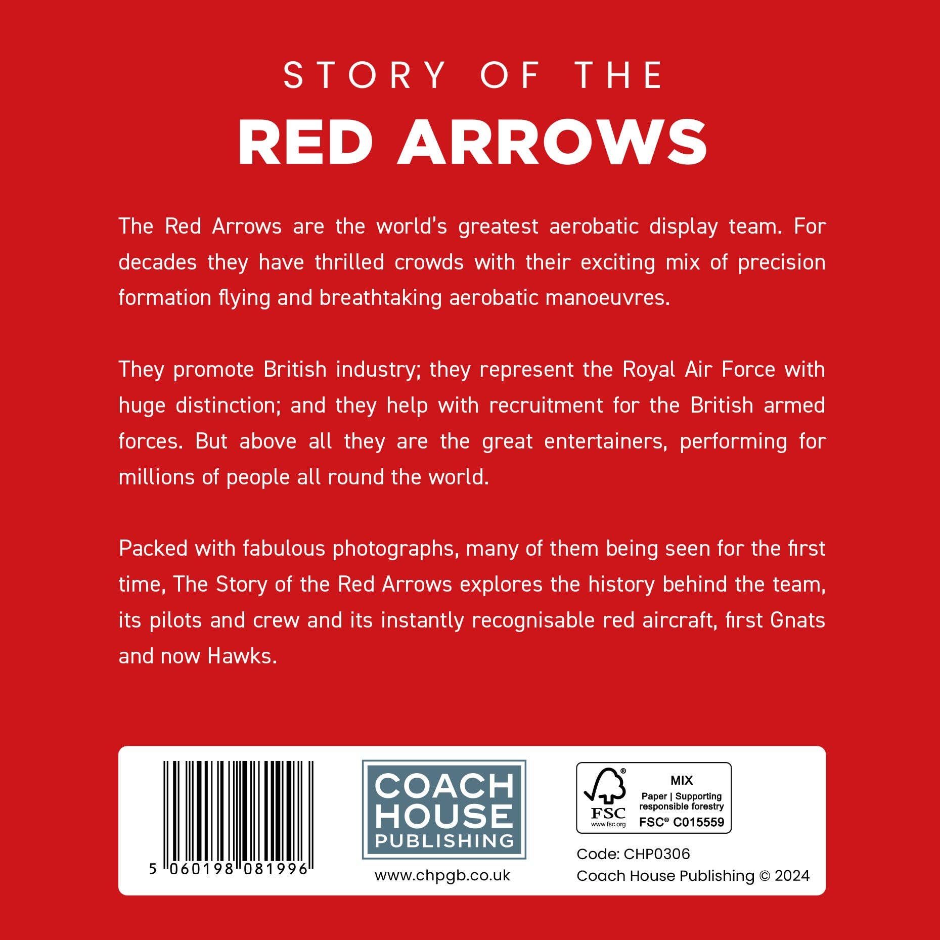 Story of the  Red Arrows Hardback Book