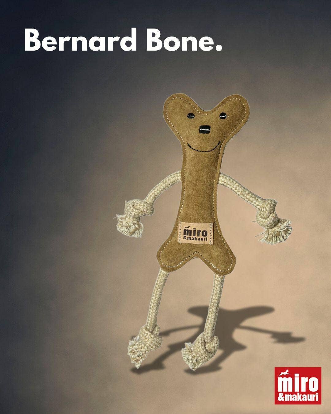 Eco Dog Toys By Miro & Makauri - Bernard Bone.: Bernard