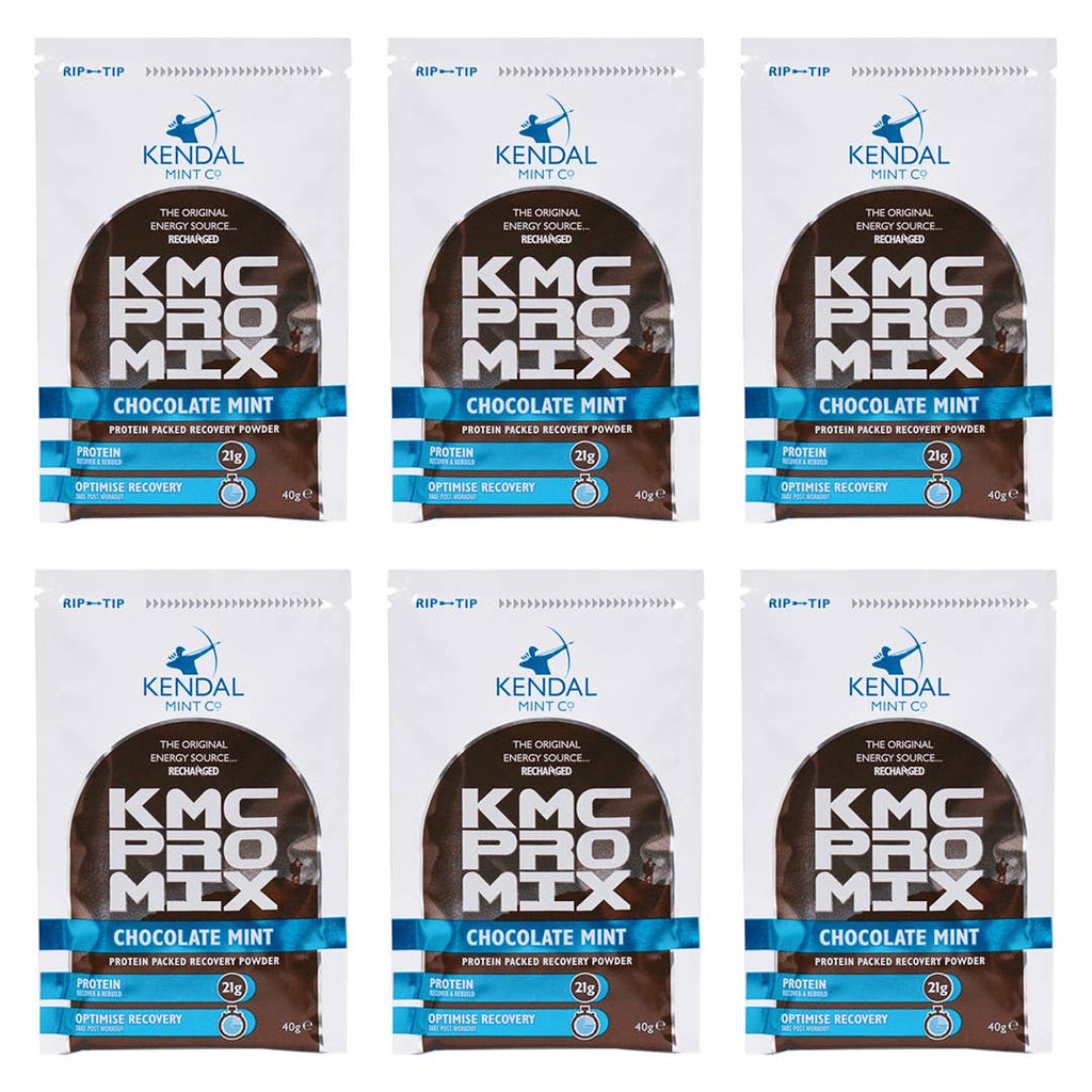 Protein Recovery Powder for Sport - Chocolate Mint Flavoured: 12 x 40g Sachets
