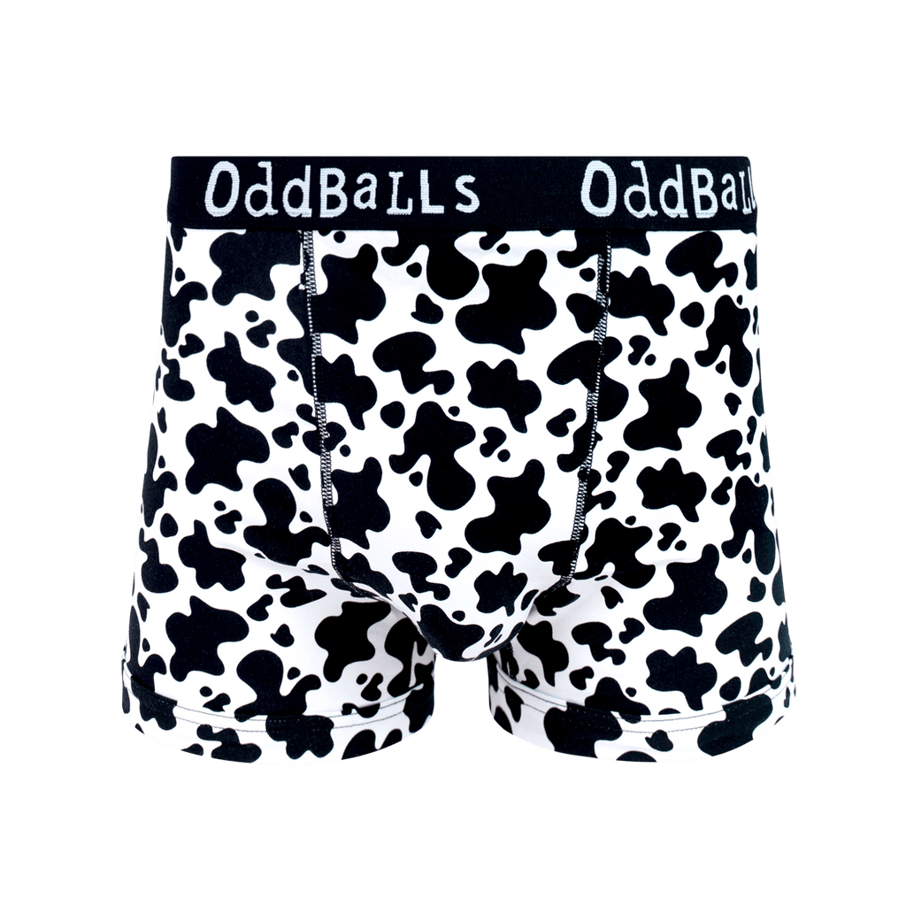 Fat Cow - Mens Cotton Boxer Shorts: Medium