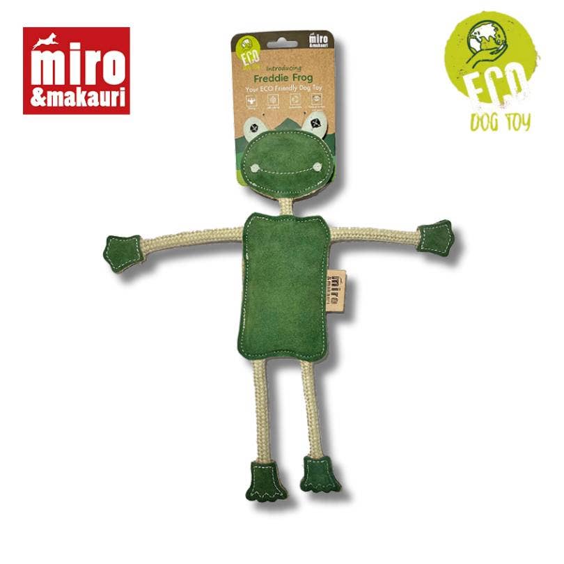 Eco Dog Toys By Miro & Makauri - Freddie the Frog: Freddie