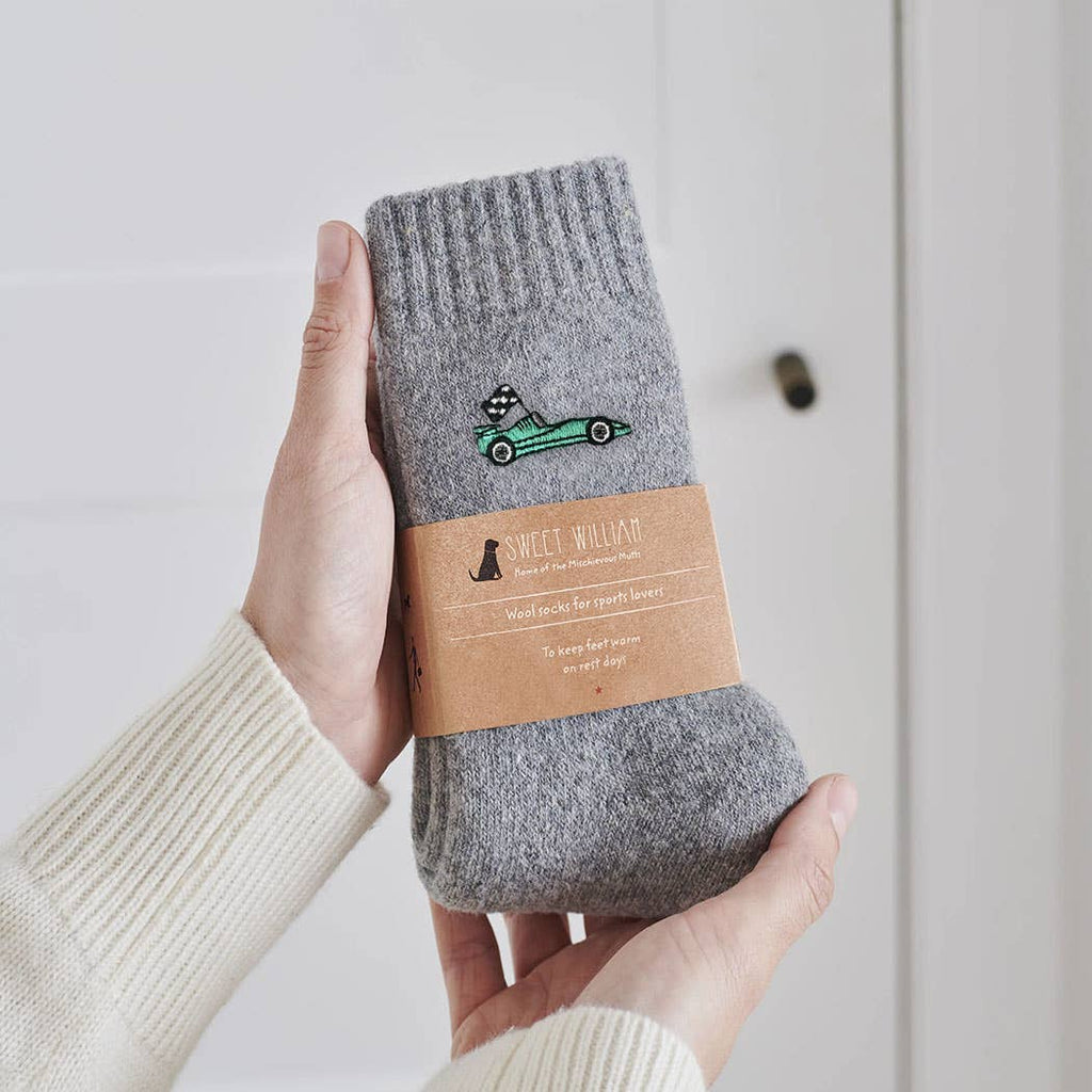 Formula One Sports Lover wool socks: Blue