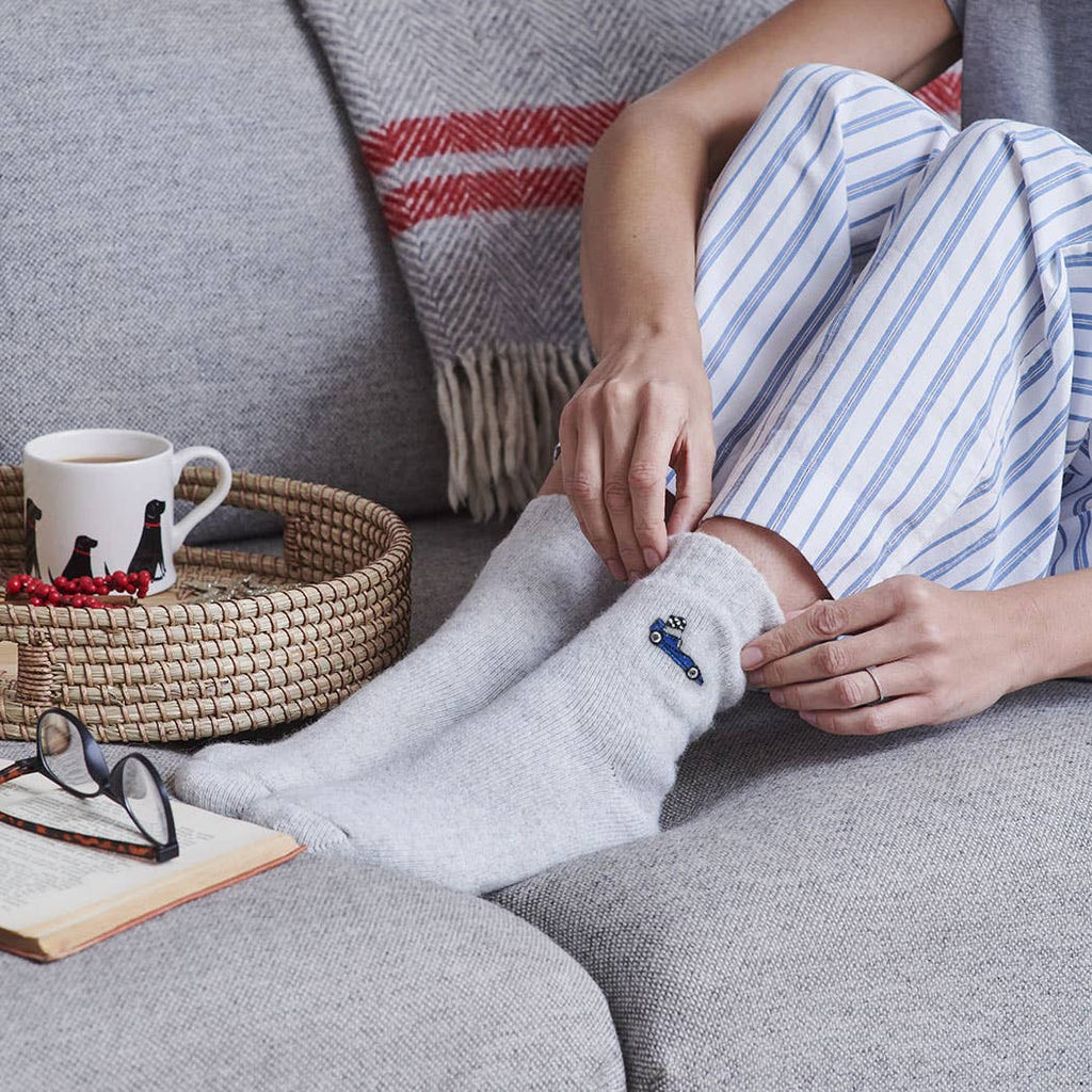 Formula One Sports Lover wool socks: Blue