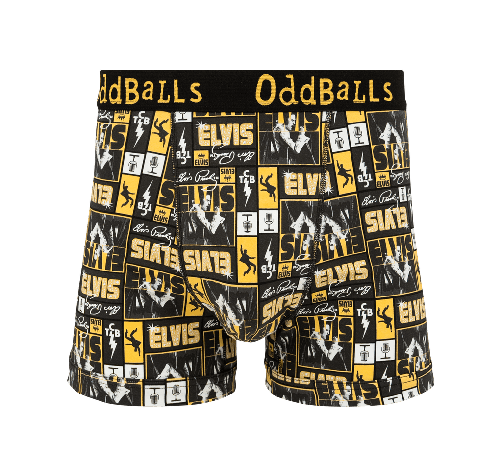 Elvis - Mens Cotton Boxer Shorts: Medium