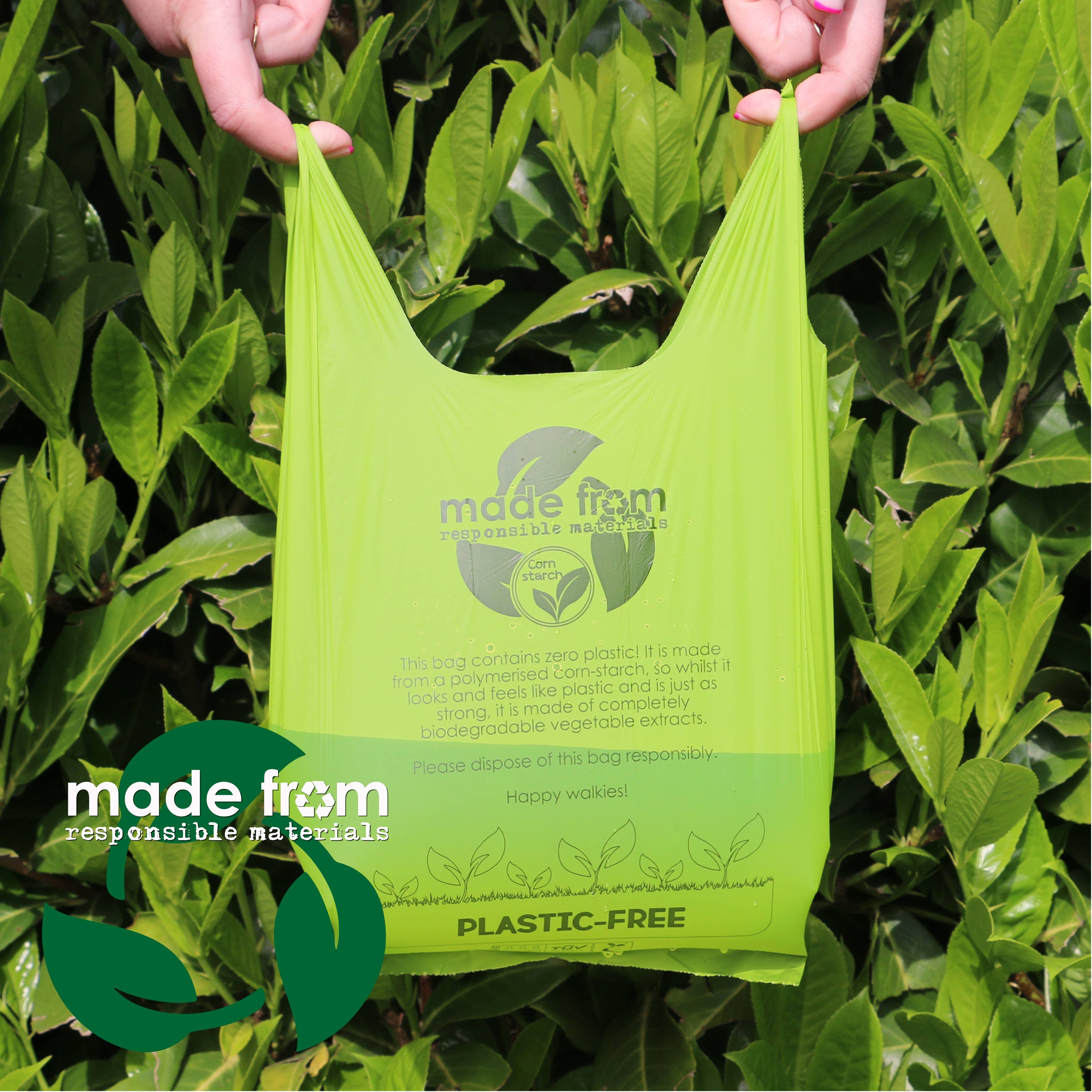 Made From Plastic Free Poop Bags 8x Refill