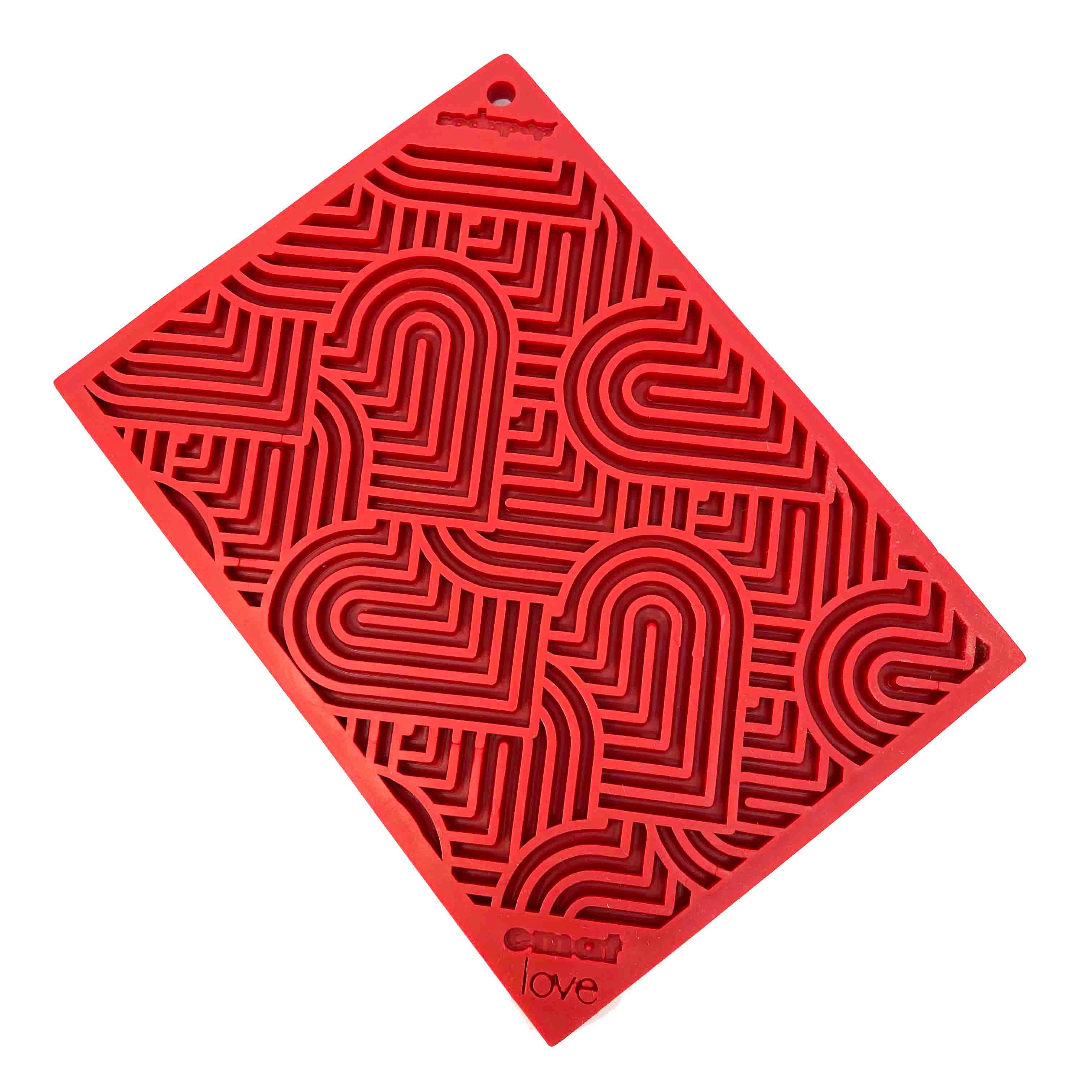 Heart Design Valentine Enrichment Lick Mat: Small