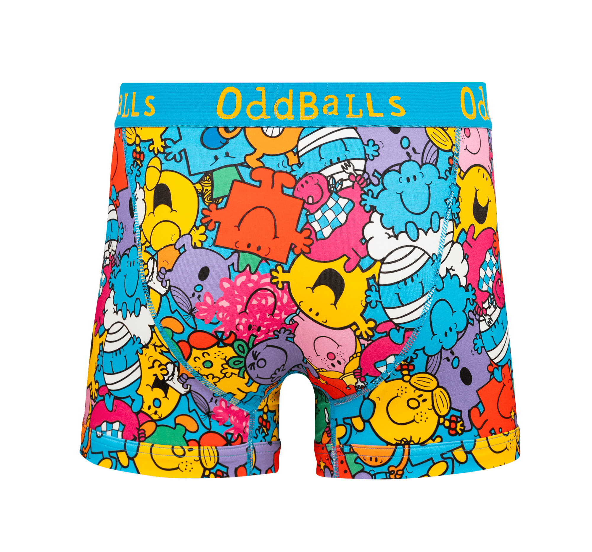 Mr Men Multi - Mens Cotton Boxer Shorts: Medium