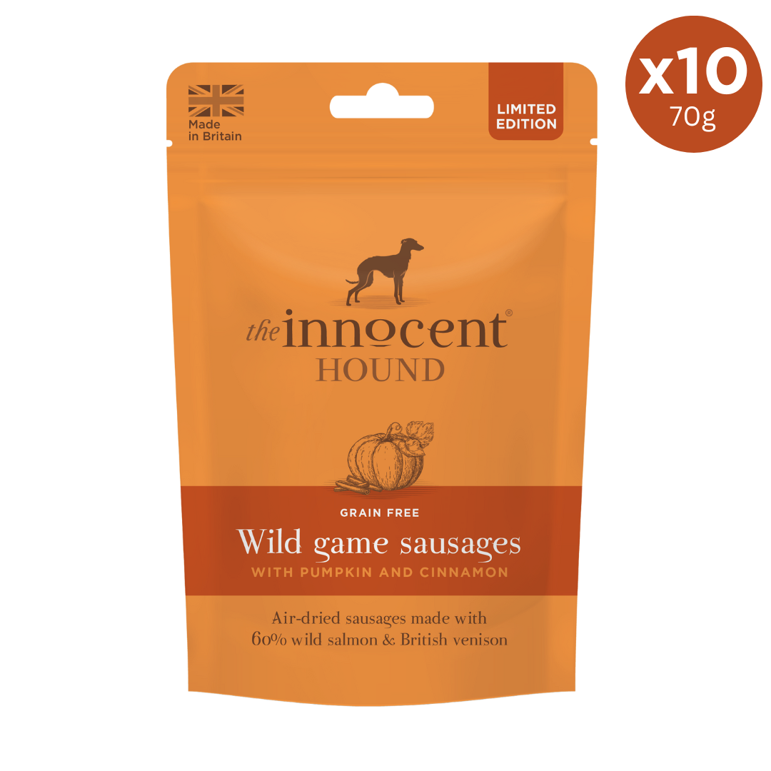 Wild Game Sausages - Salmon & Venison with Pumpkin & Cinnamon 70g