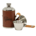Land Vehicle Hip Flask Hunter Design Shiny Stainless 6oz