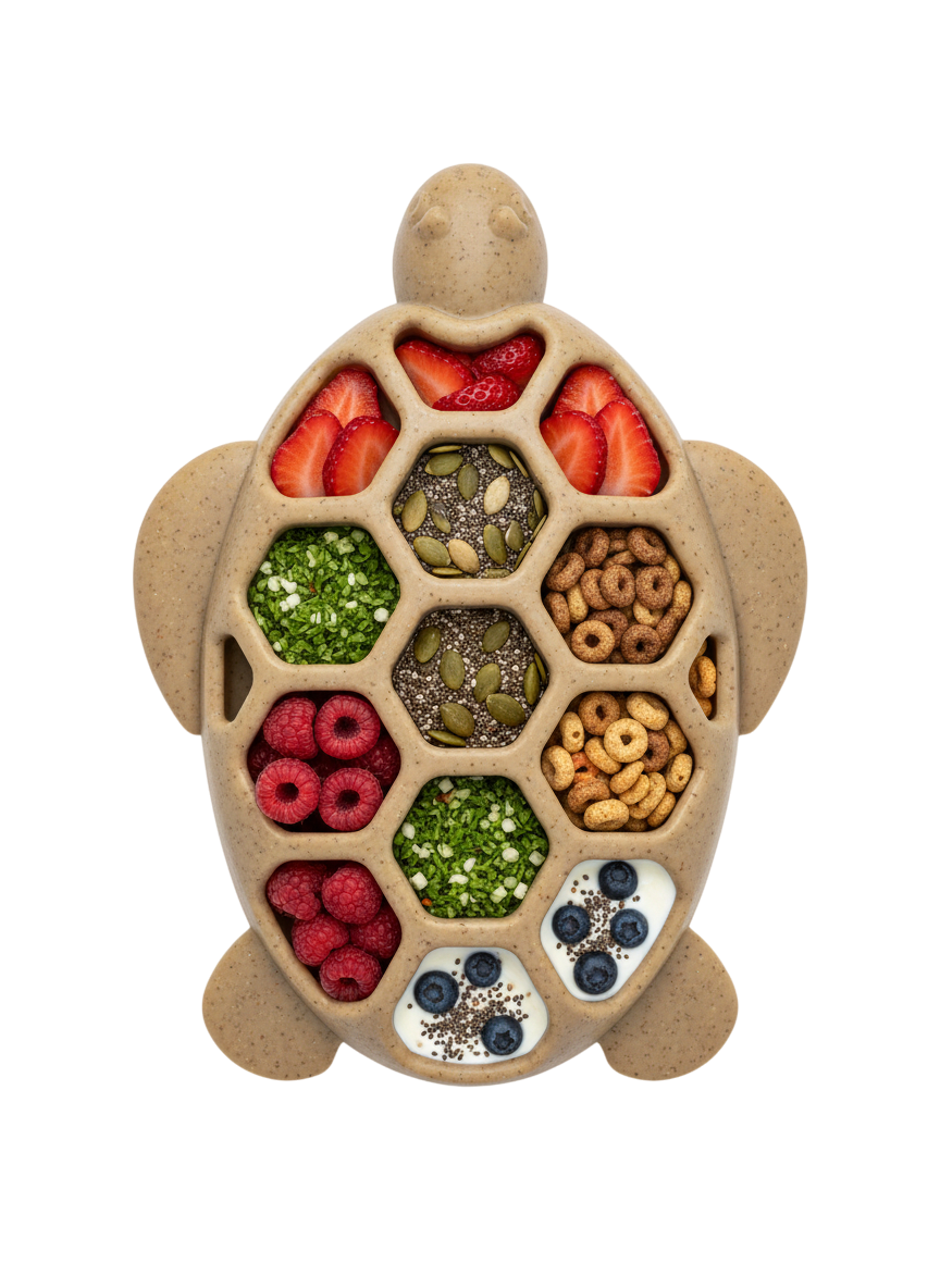Turtle Durable Nylon Chew and Enrichment Toy: Turtle Nylon Toy - Brown