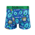 OddBalls Mr Grumpy  - Mr Men - Mens Cotton Boxer Shorts: Small