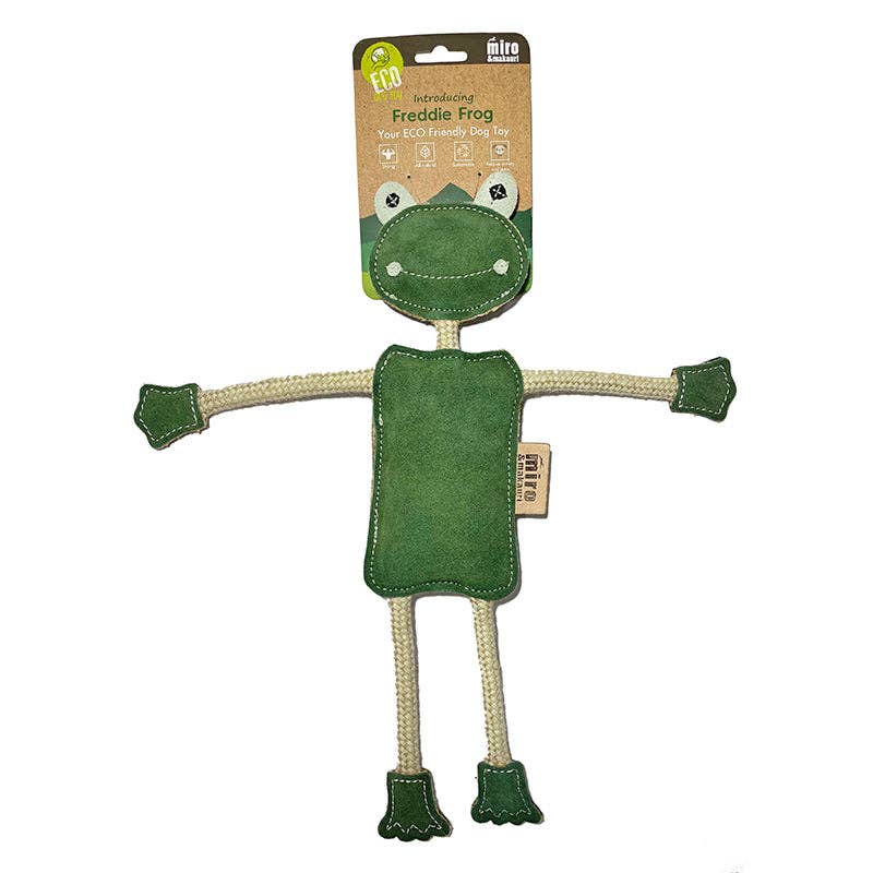 Eco Dog Toys By Miro & Makauri - Freddie the Frog: Freddie