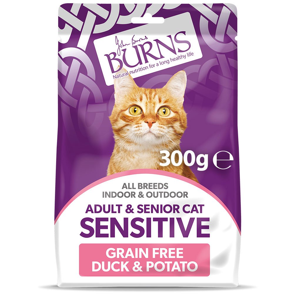 Burns Adult Cat Sensitive GF Duck & Potato 300g