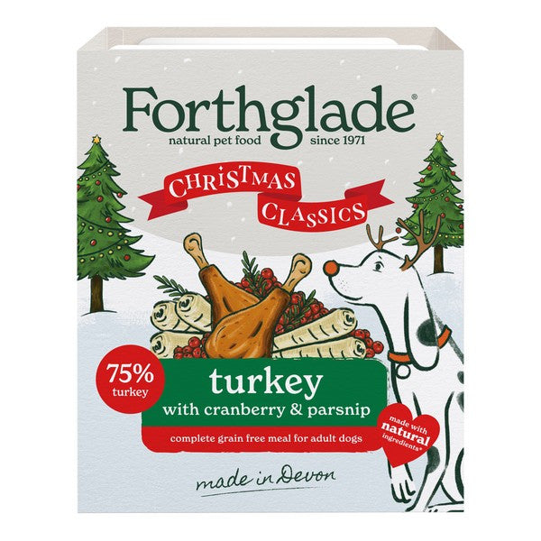 Forthglade Adult Christmas Turkey, Cranberry & Parsnip GF 395g