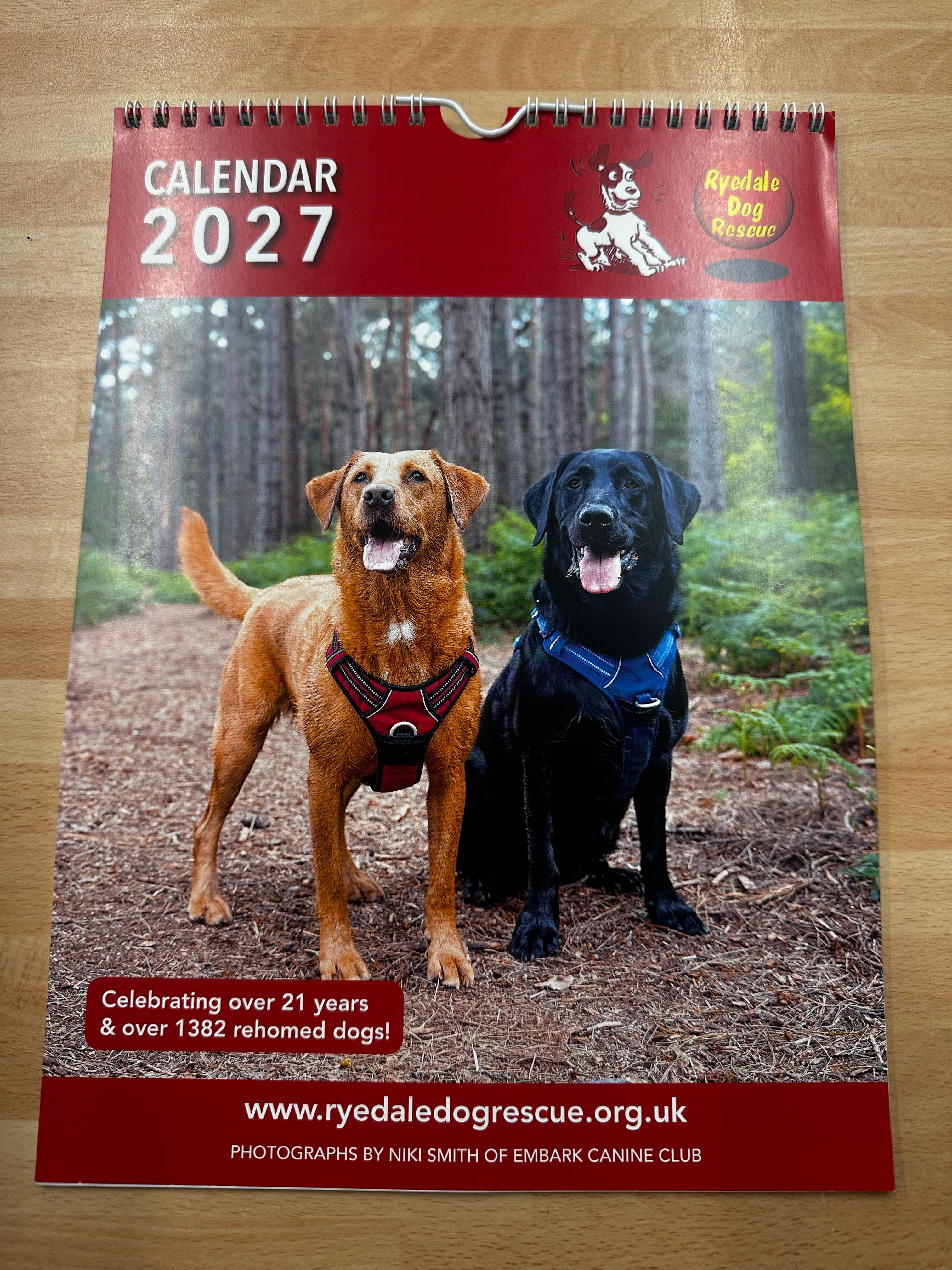 Ryedale Dog Rescue 2027 Calendar