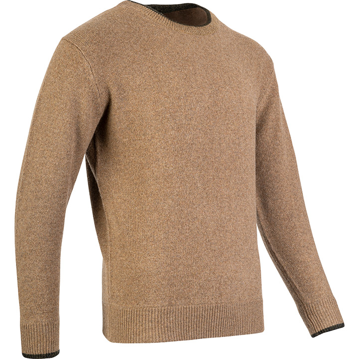 Ashcombe 100% Lambswool Crewknit Barley