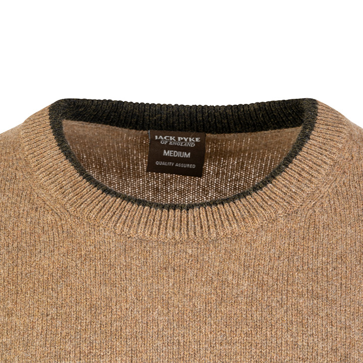 Ashcombe 100% Lambswool Crewknit Barley
