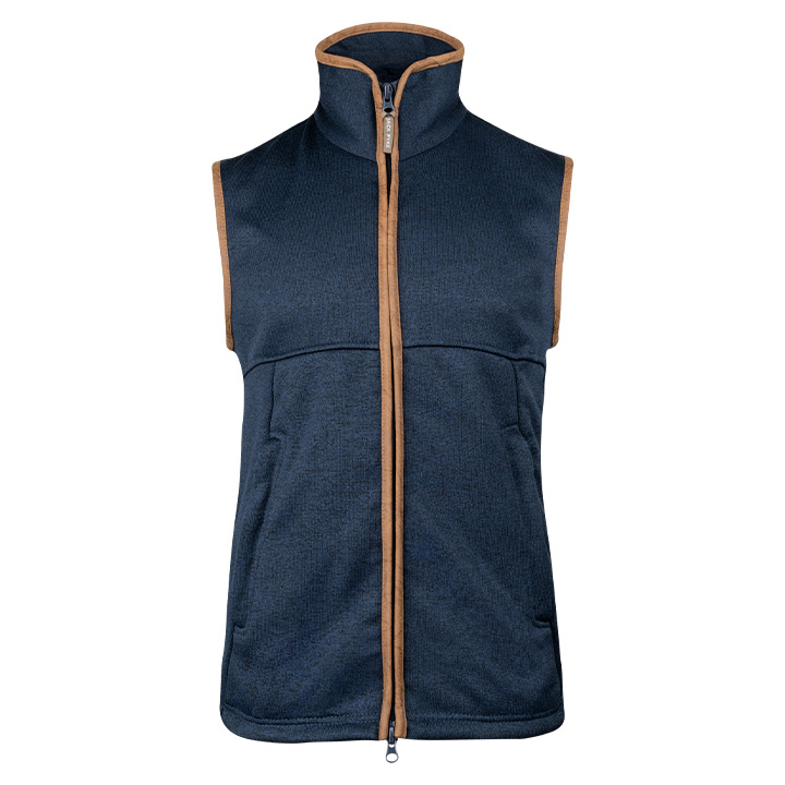 Jack Pyke Melange Fleece Gilet Navy Fleck