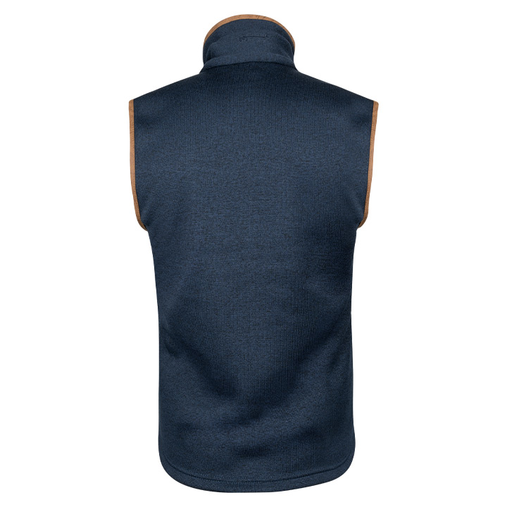 Jack Pyke Melange Fleece Gilet Navy Fleck