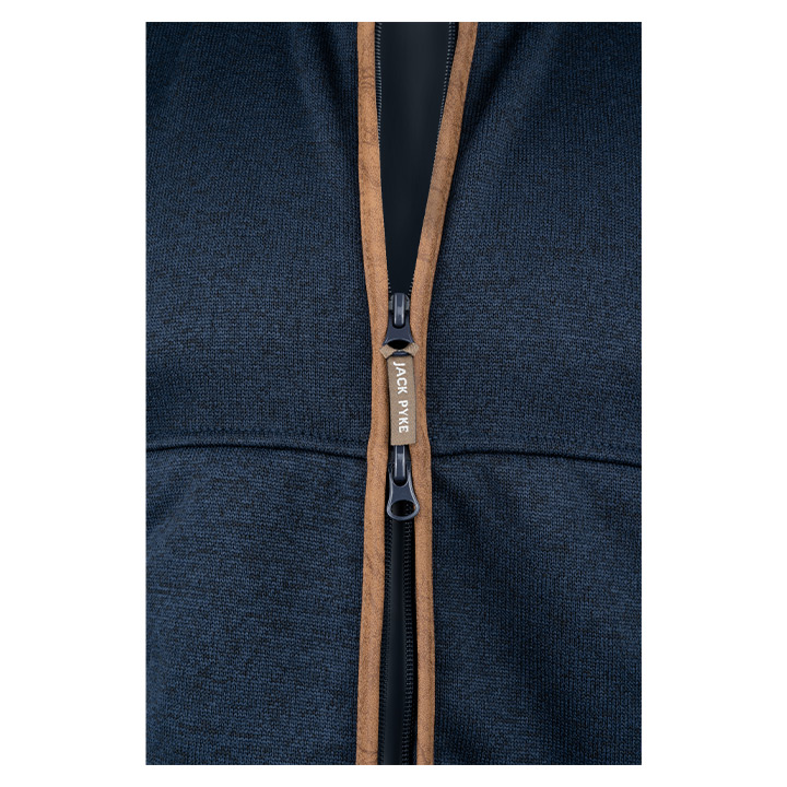 Jack Pyke Melange Fleece Gilet Navy Fleck