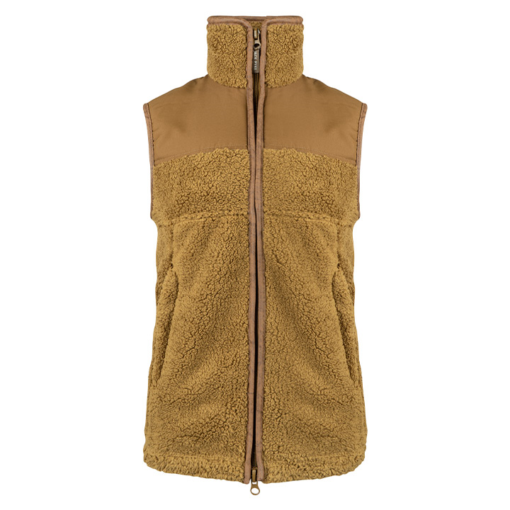 Sherpa Fleece Gilet Camel