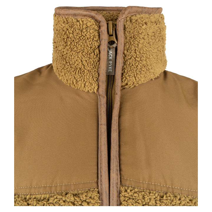 Sherpa Fleece Gilet Camel