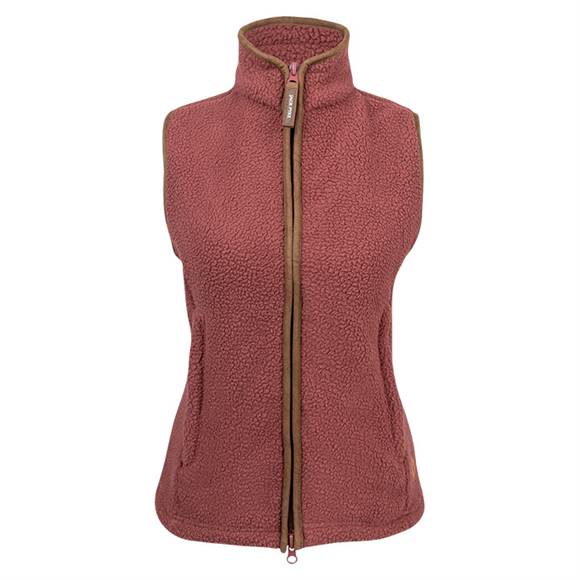 Jack Pyke Ladies Sherpa Fleece Gilet Burnt Copper