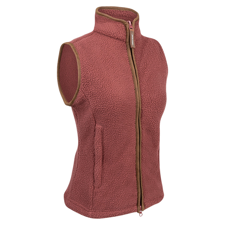 Jack Pyke Ladies Sherpa Fleece Gilet Burnt Copper
