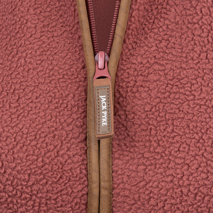 Jack Pyke Ladies Sherpa Fleece Gilet Burnt Copper