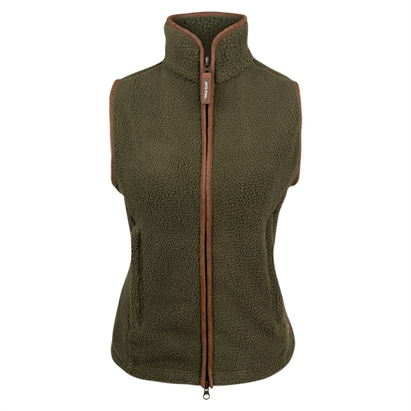 Jack Pyke Ladies Sherpa Fleece Gilet Olive