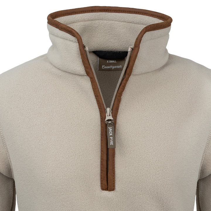 Ladies Fleece Pullover Mushroom