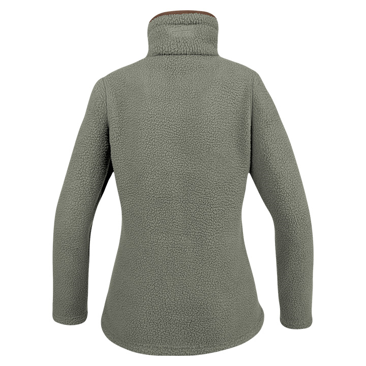 Jack Pyke Ladies Half Zip Sherpa Fleece Pullover Sage