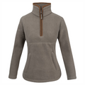 Jack Pyke Ladies Half Zip Sherpa Fleece Pullover Shiitake