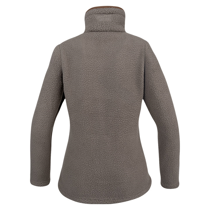 Jack Pyke Ladies Half Zip Sherpa Fleece Pullover Shiitake