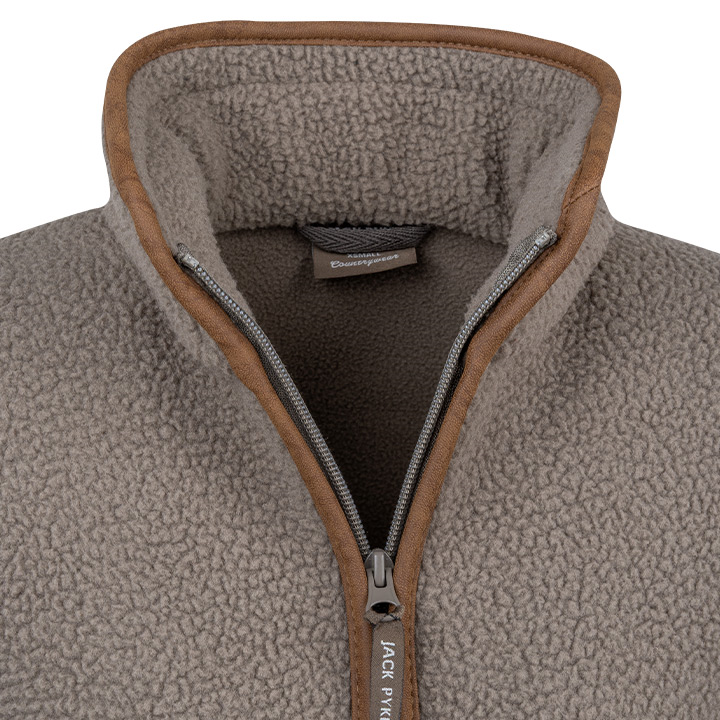 Jack Pyke Ladies Half Zip Sherpa Fleece Pullover Shiitake