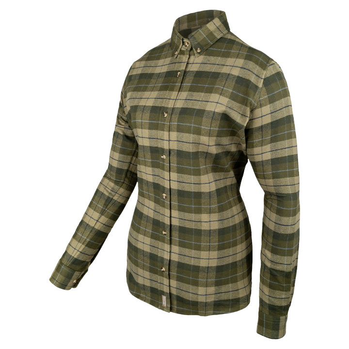 Jack Pyke Ladies Bleasdale Heavy Flannel Shirt Green