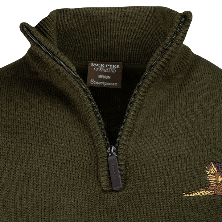 Pheasant Zip Neck Pullover