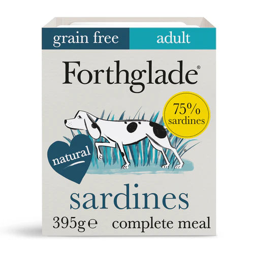 Forthglade Adult Complete Grain Free Sardines Trays 395g