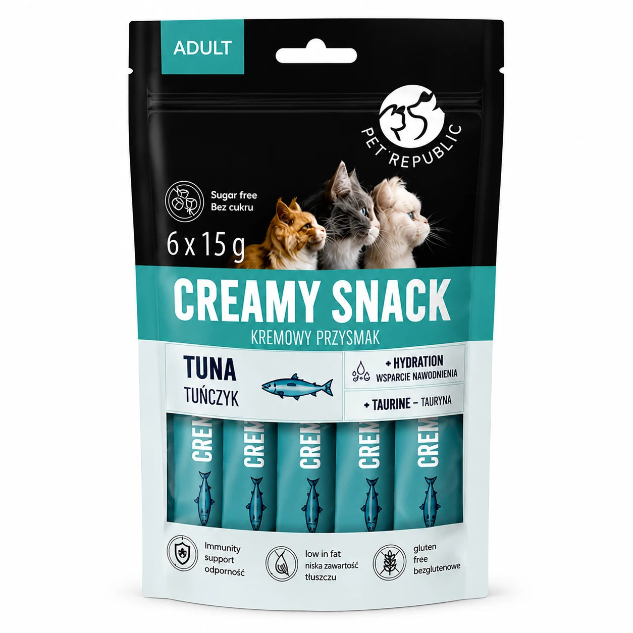 Pet Republic Pet Republic Creamy snacks for cats 6x15g (tuna)