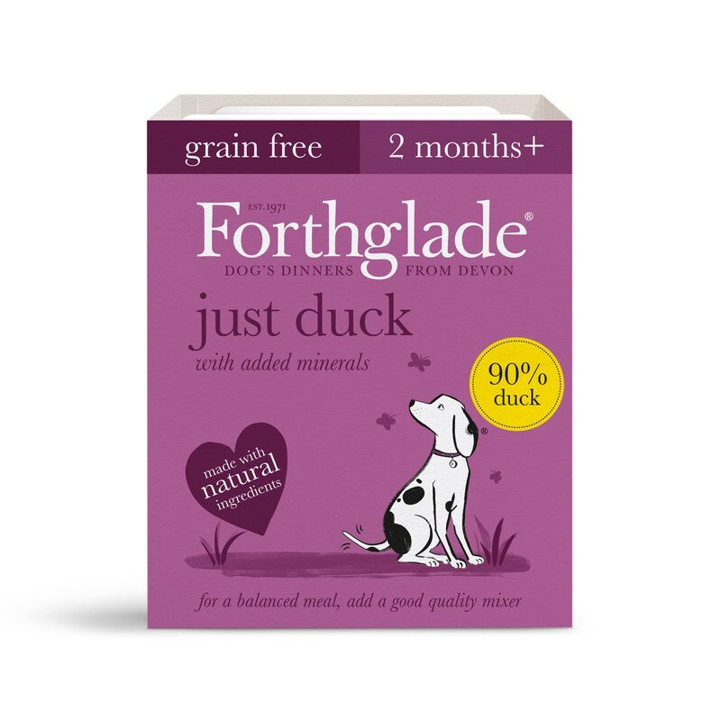 Forthglade Adult Just Grain Free Duck Trays 395g