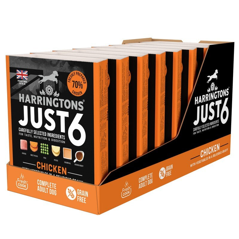 Harringtons Just 6 Complete Adult Chicken Trays 380g