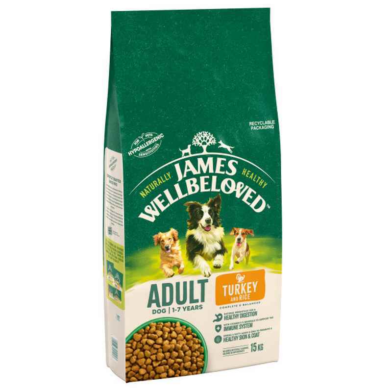 James Wellbeloved Adult Turkey & Rice 15kg