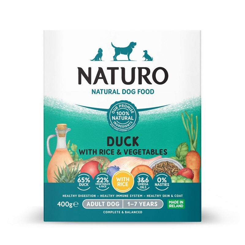 Naturo Adult Duck with Rice & Veg Trays 400g